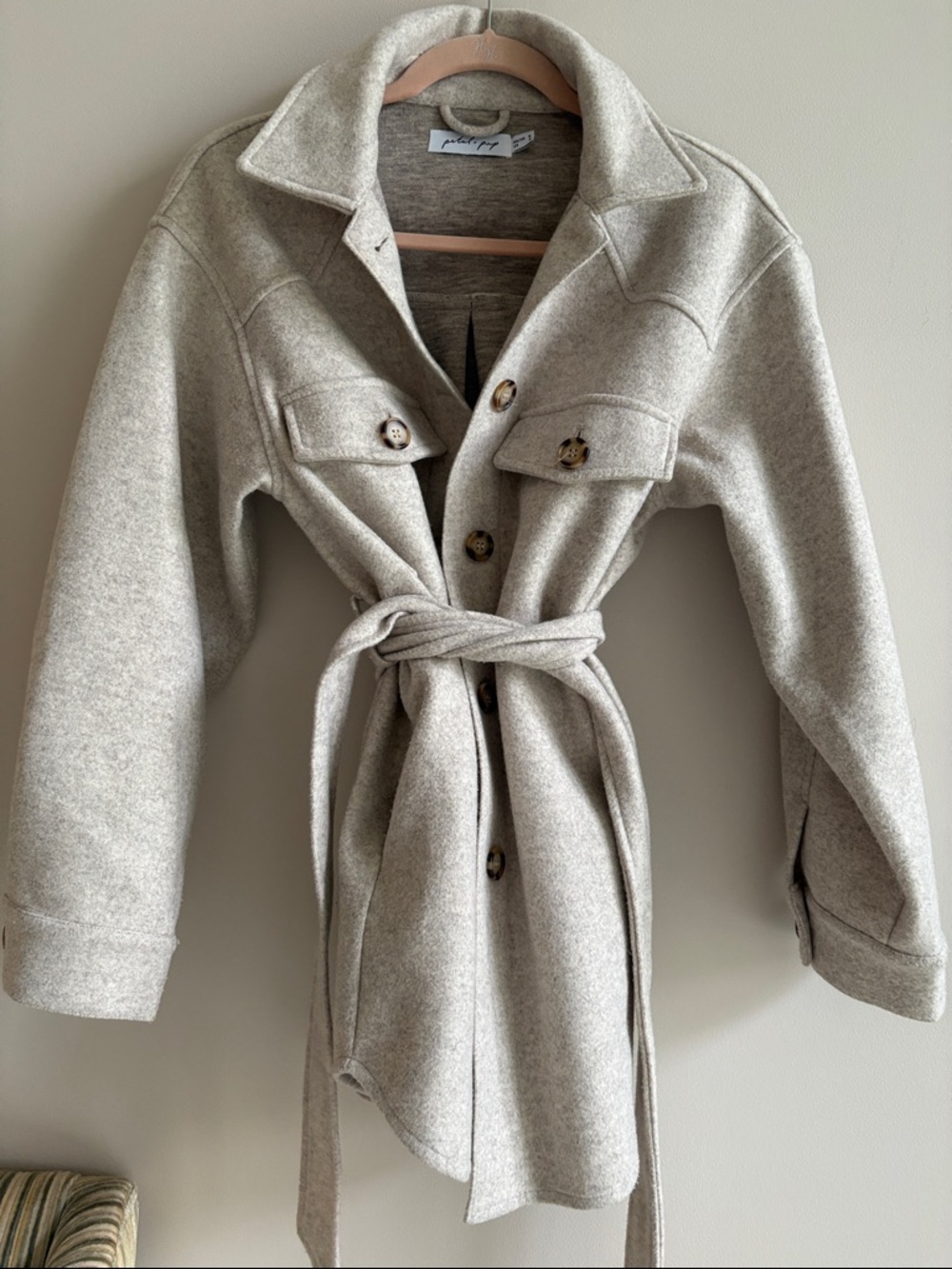 Petal & Pup Beige Shacket Coat NWOT - Picture 4 of 7